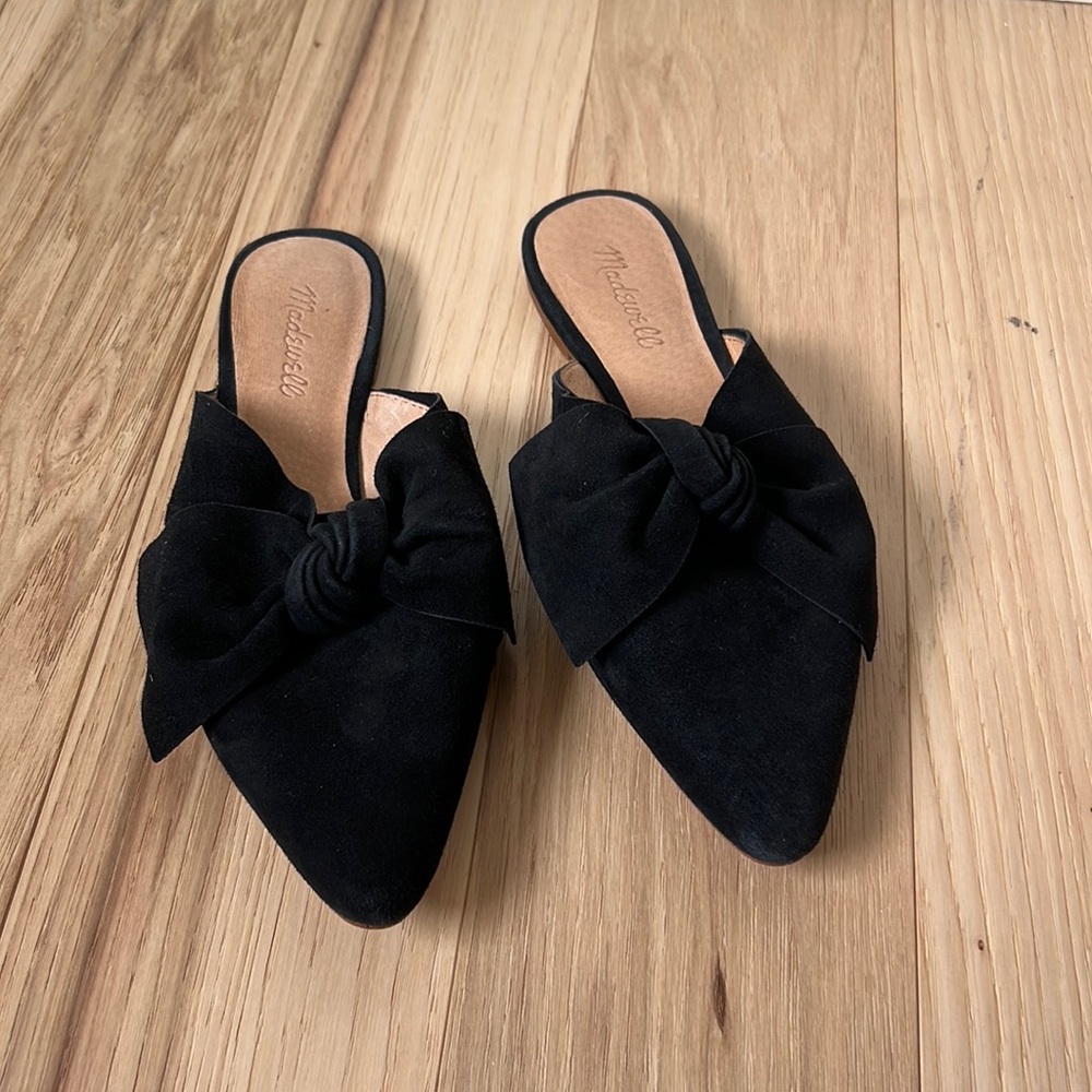 Madewell Bow Mule Slip On Shoes